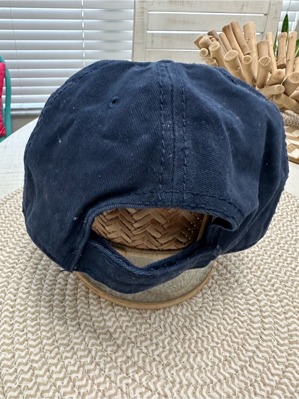 Navy Embroidered Baseball Cap - Picture 2 of 2